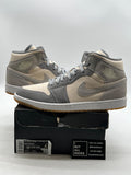 Jordan 1 Mid SE Coconut Milk Particle Grey 11.5 (Lightly Worn Pre-Owned)