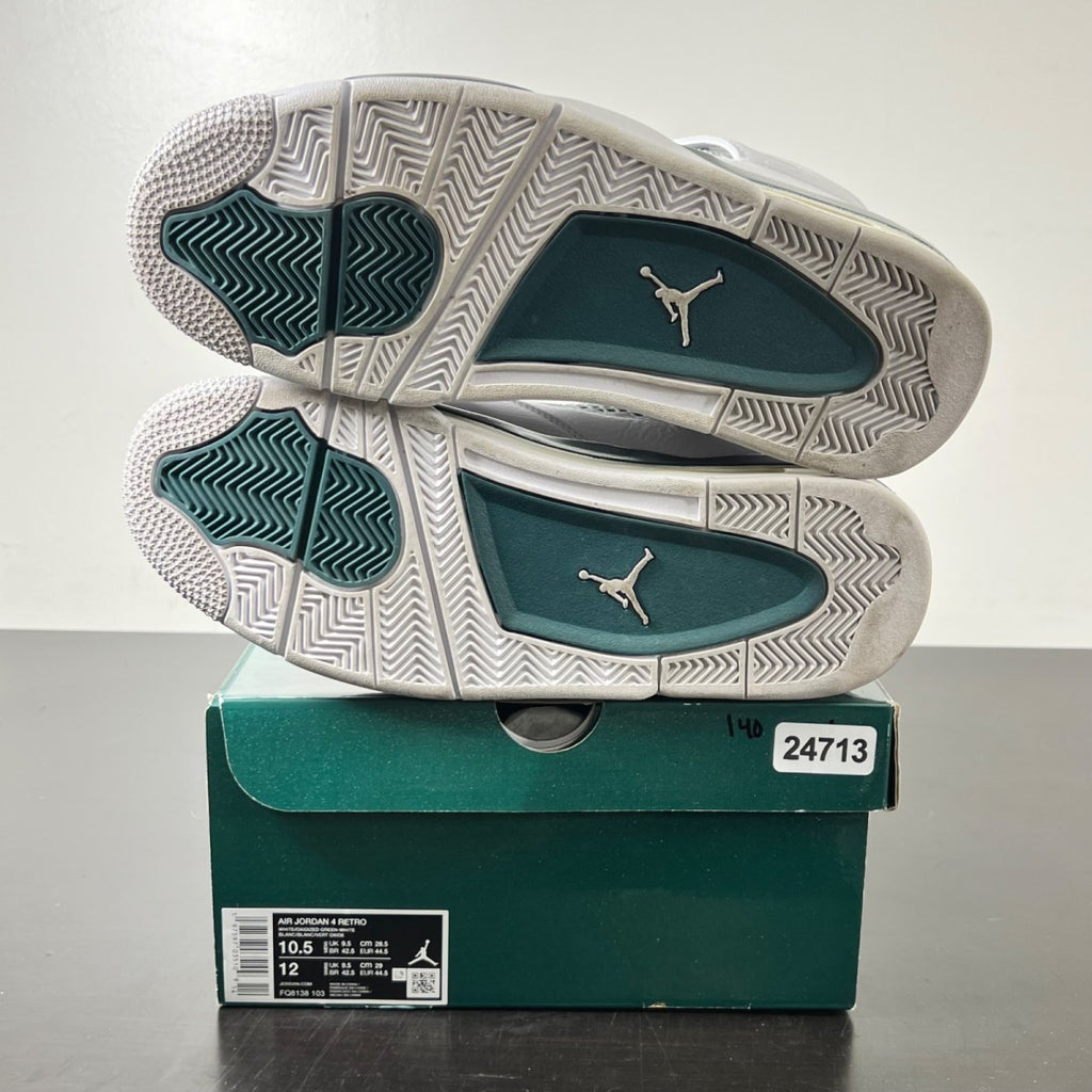 Jordan 4 Retro Oxidized Green 10.5 (Lightly Worn Pre-Owned)JordanWhite/Oxidized Green/White/Neutral Grey - Image 6