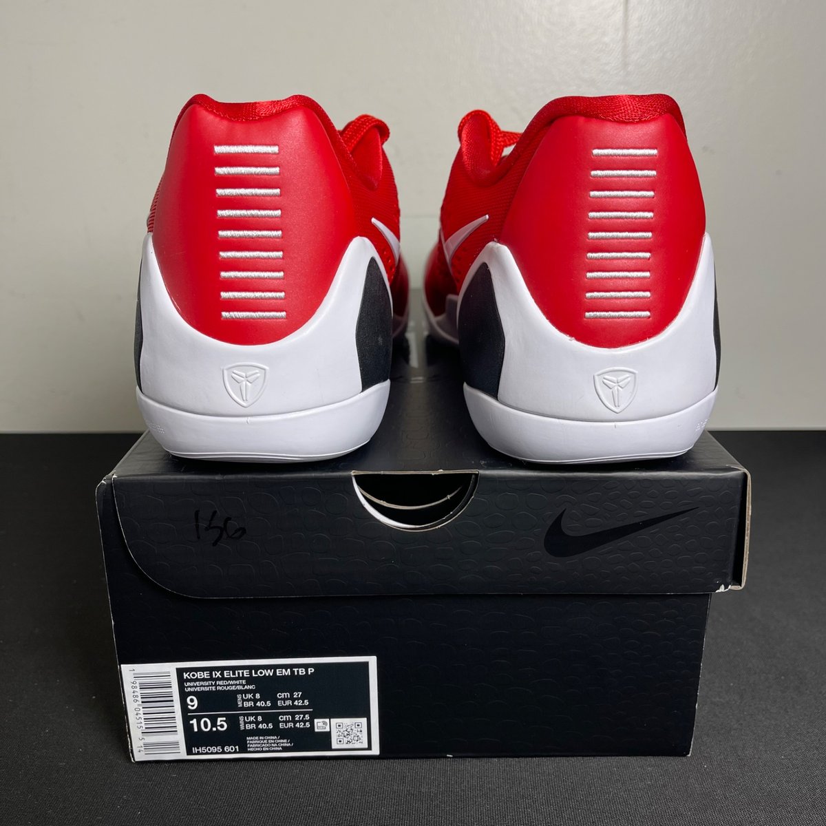 Nike Kobe 9 Elite Low EM Protro TB University Red White (Size 9) - aux