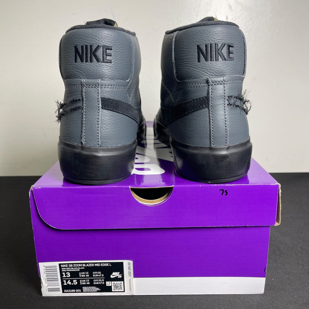 Nike SB Zoom Blazer Mid Edge Iron Grey (Size 13) - aux