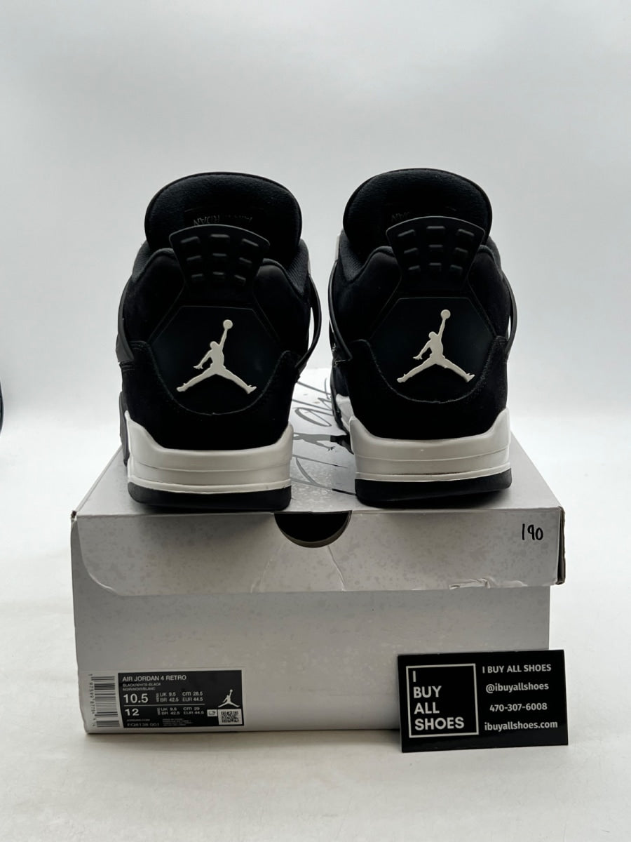 Jordan 4 Retro White Thunder 10.5 (Moderately Worn Pre-Owned) - Image 3