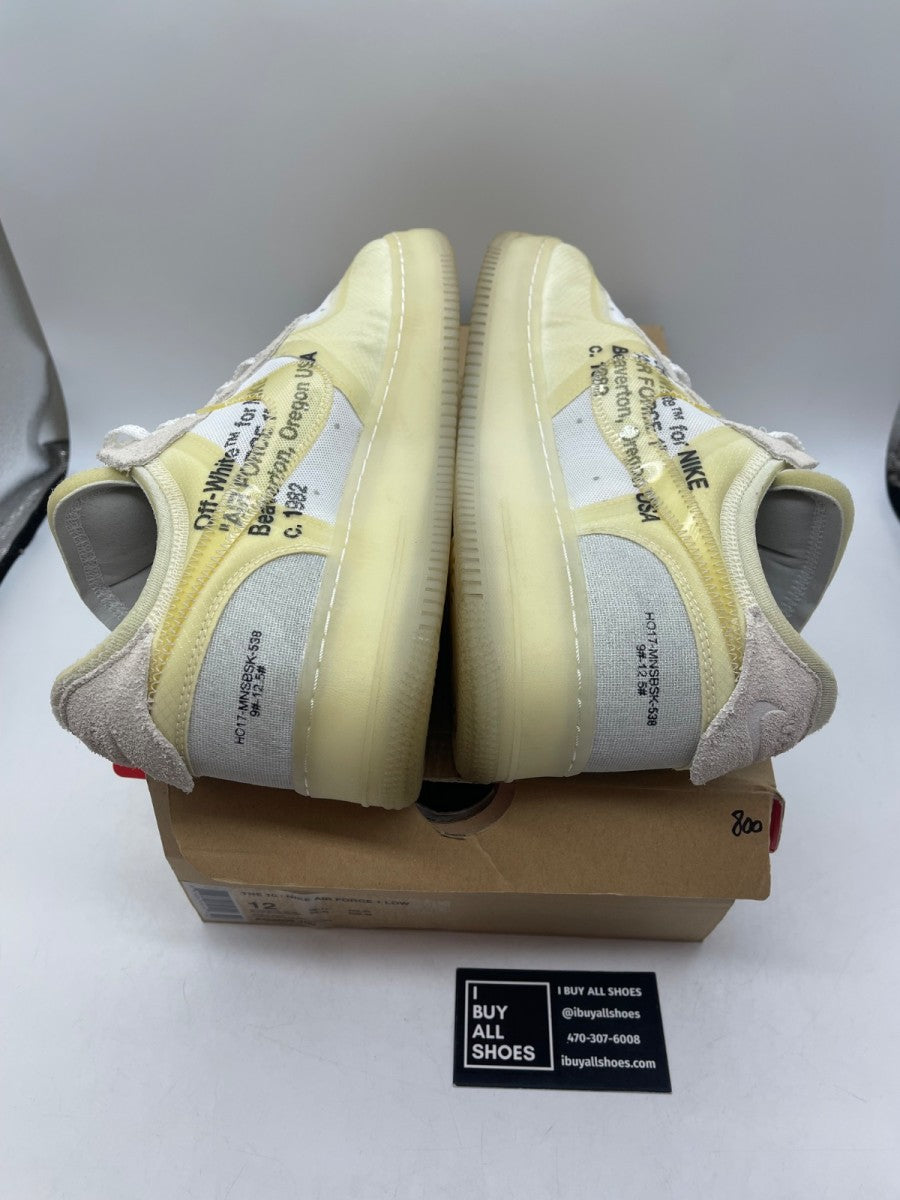 Nike Air Force 1 Low Off-White 12 (Moderately Worn Pre-Owned)