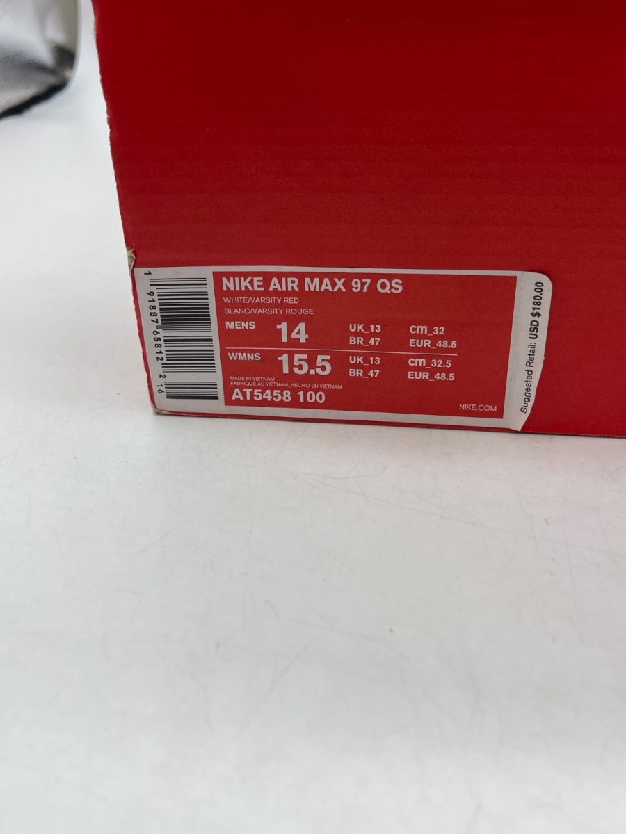 Nike Air Max 97 Silver White 14 (Moderately Worn Pre-Owned) - Image 9