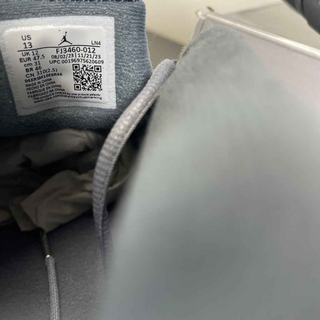 Jordan 14 Retro Flint Grey 13 (Moderately Worn Pre-Owned)JordanFlint Grey/Stealth Grey/White - Image 6