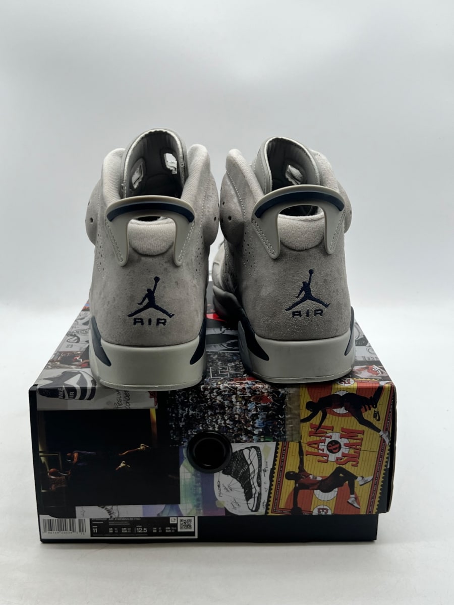 Jordan 6 Retro Georgetown (2022) 11 (Moderately Worn Pre-Owned)JordanMagnet/College Navy - Image 3