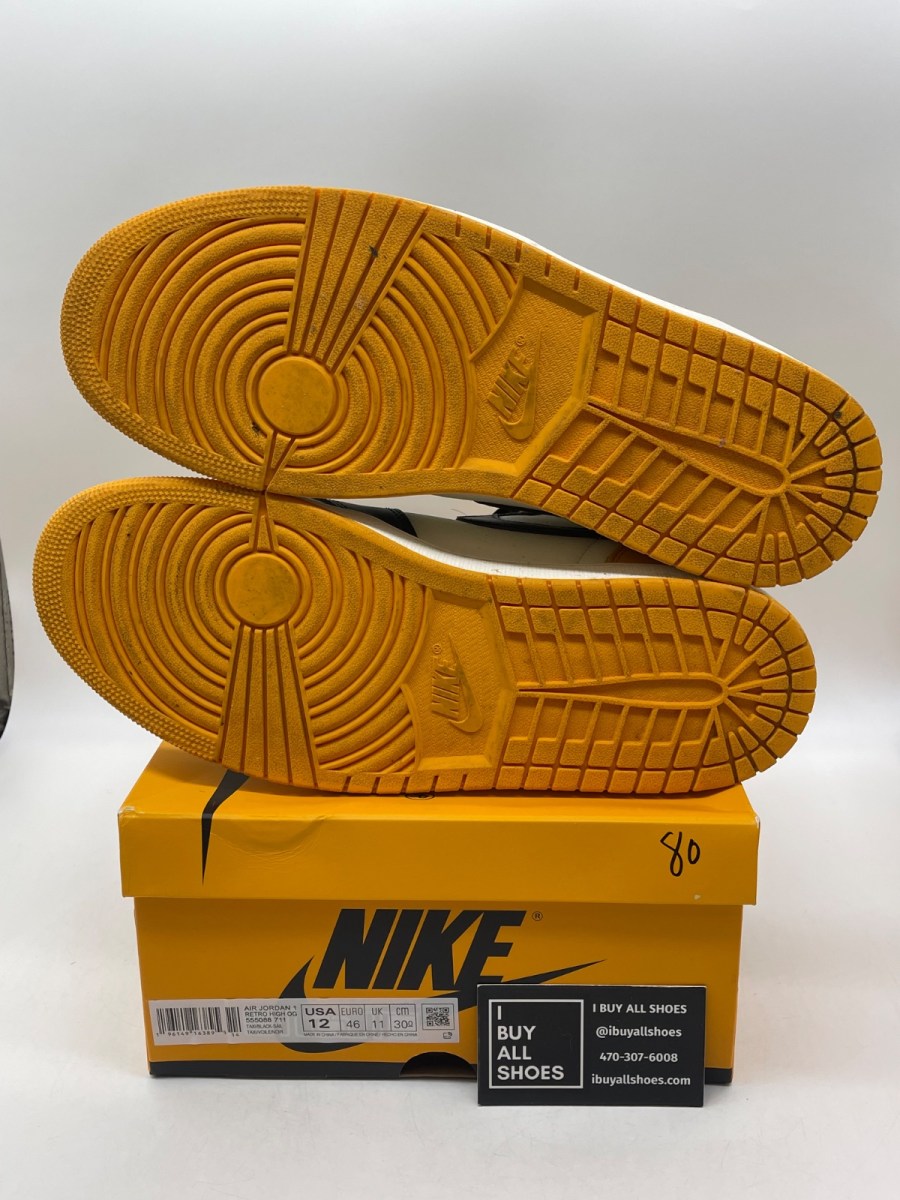 Jordan 1 Retro High OG Taxi 12 (Moderately Worn Pre-Owned) - Image 7