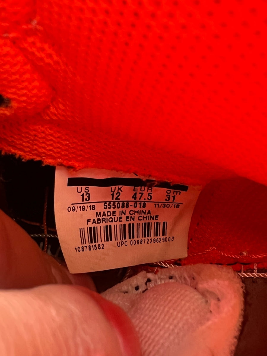 Jordan 1 Retro High Neutral Grey Hyper Crimson 13 (Heavily Worn Pre-Owned) - Image 6