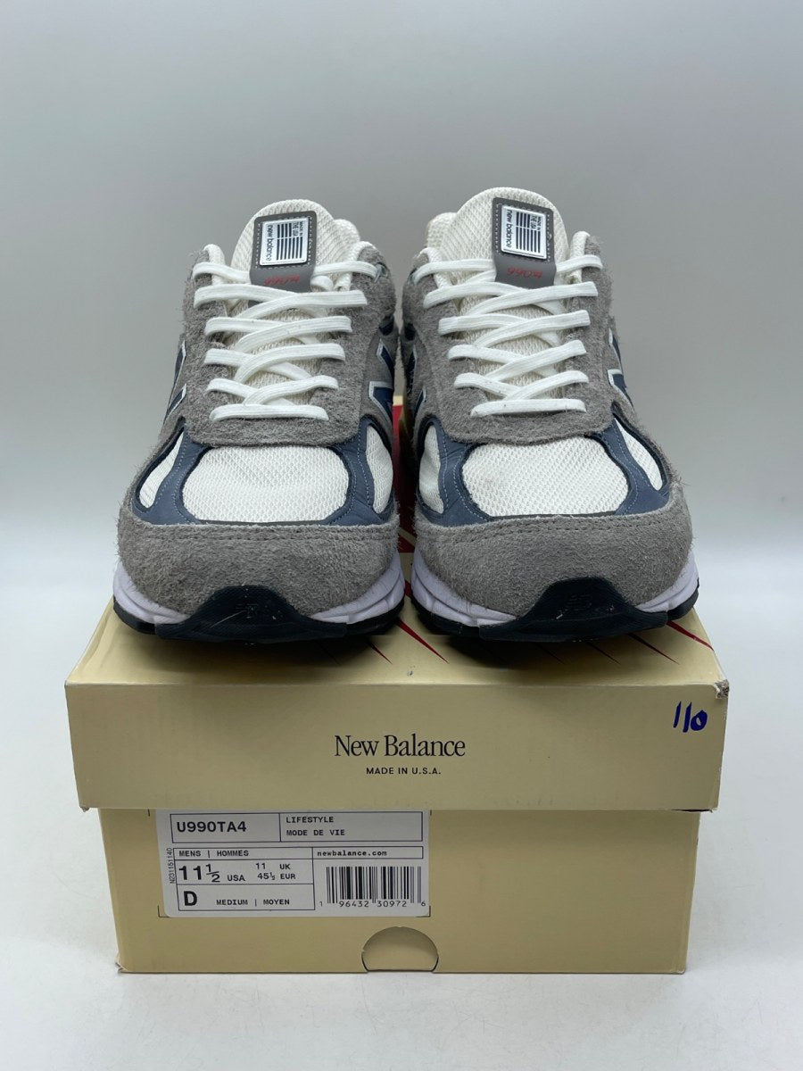 New Balance 990v4 MiUSA Grey Day (2023) 11.5 (Moderately Worn Pre-Owned)New BalanceMarblehead/Vintage Indigo - Image 2