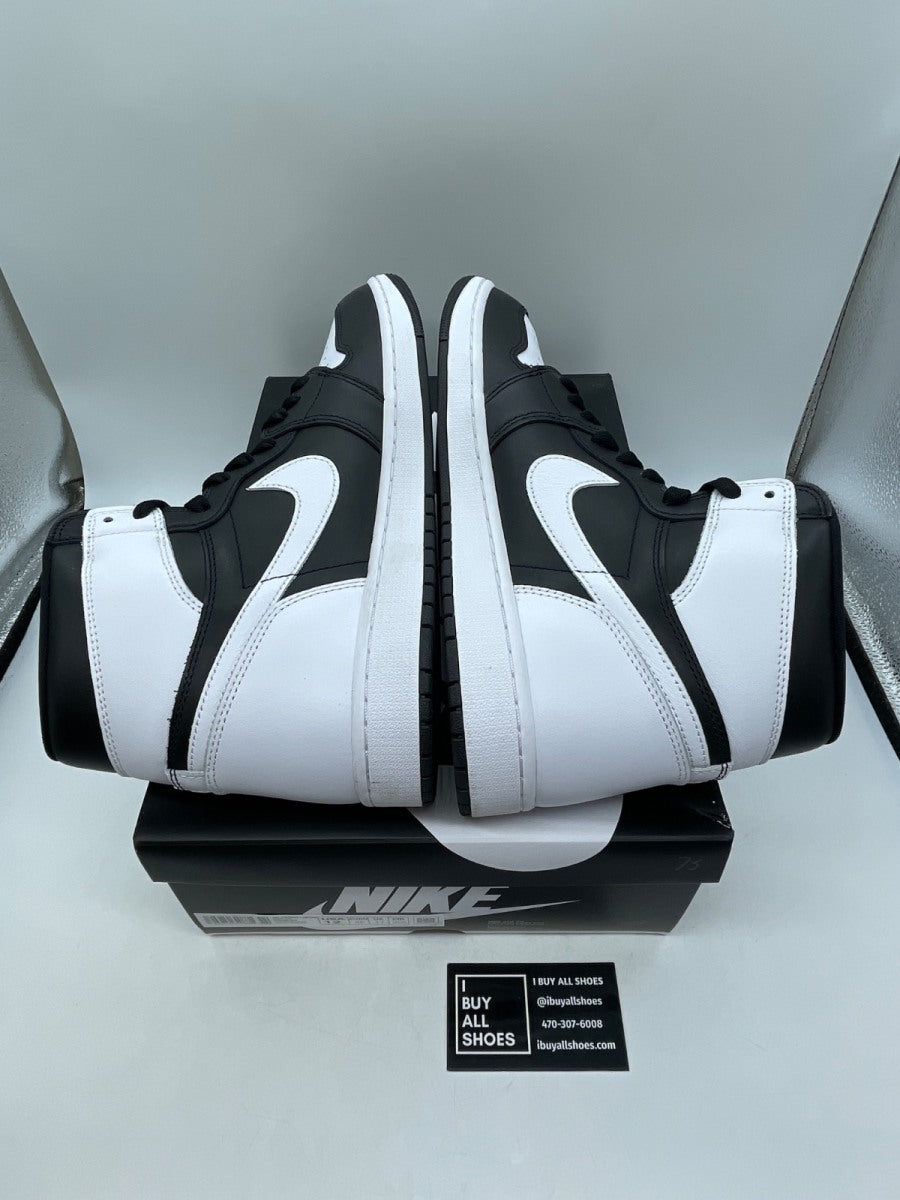 Jordan 1 Retro High OG Black White 12 (Moderately Worn Pre-Owned) - Image 6