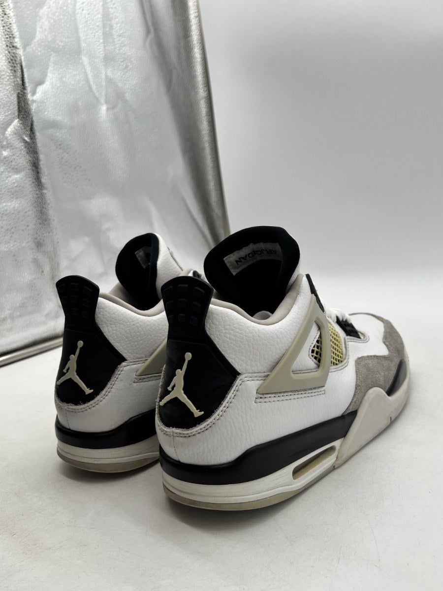 Jordan 4 Retro Military Black 10 (Moderately Worn Pre-Owned)JordanWhite/Black-Neutral Grey - Image 3