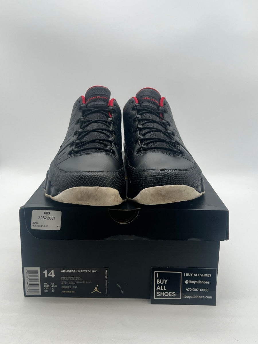 Jordan 9 Retro Low Snakeskin 14 (Moderately Worn Pre-Owned) - Image 2