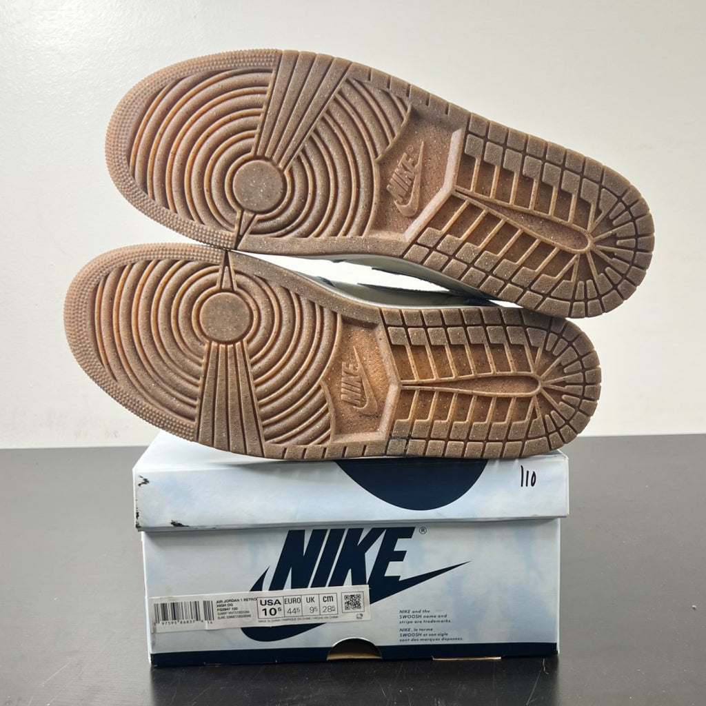 Jordan 1 Retro High OG Denim 10.5 (Lightly Worn Pre-Owned)JordanSummit White/Obsidian-Summit White-Gum Medium Brown - Image 6