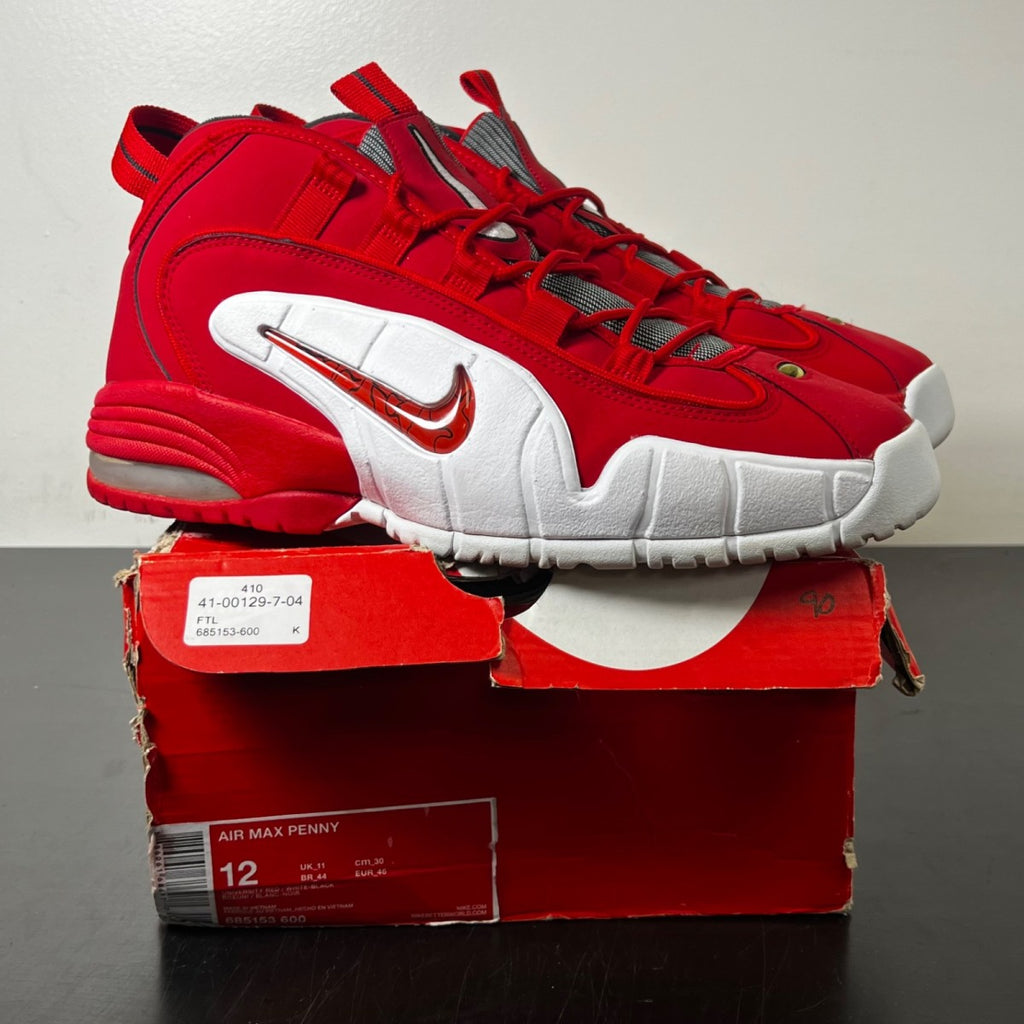 Nike Air Max Penny 1 Rival Pack 12 (Moderately Worn Pre-Owned)NikeUniversity Red/White-Black - Image 1