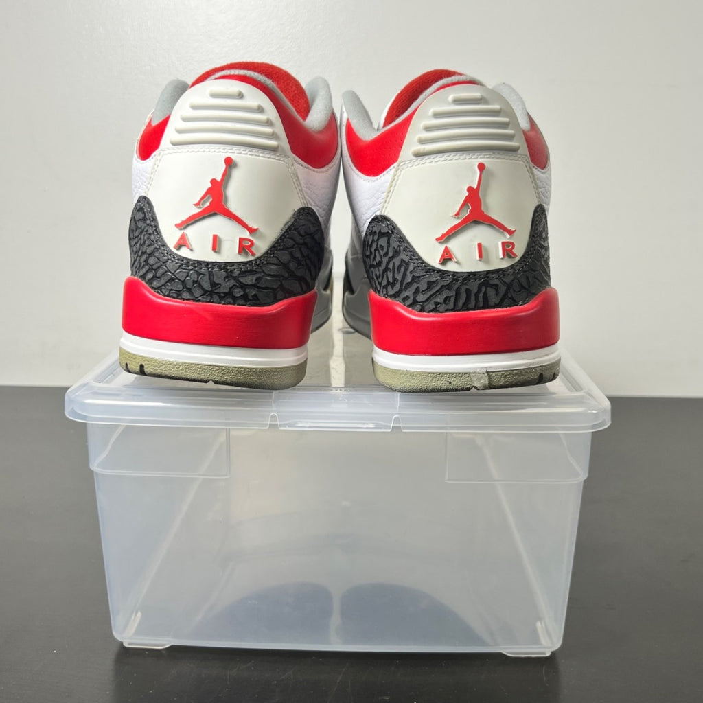 Jordan 3 Retro Fire Red (2013) 11 (Moderately Worn Pre-Owned)JordanWhite/Fire Red-Neutral Grey-Black - Image 6
