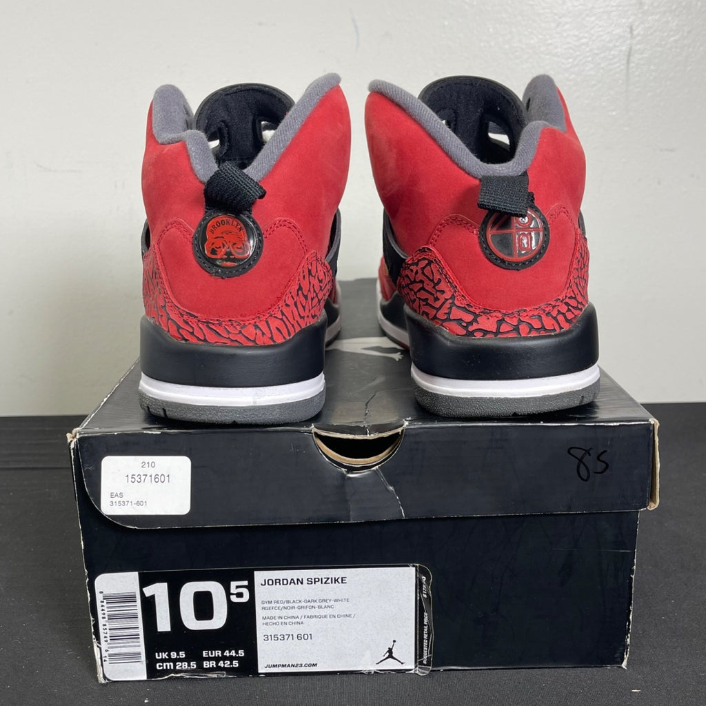 Jordan Spizike Toro Bravo 10.5 (Moderately Worn Pre-Owned)JordanGym Red/Black-Dark Grey - Image 4
