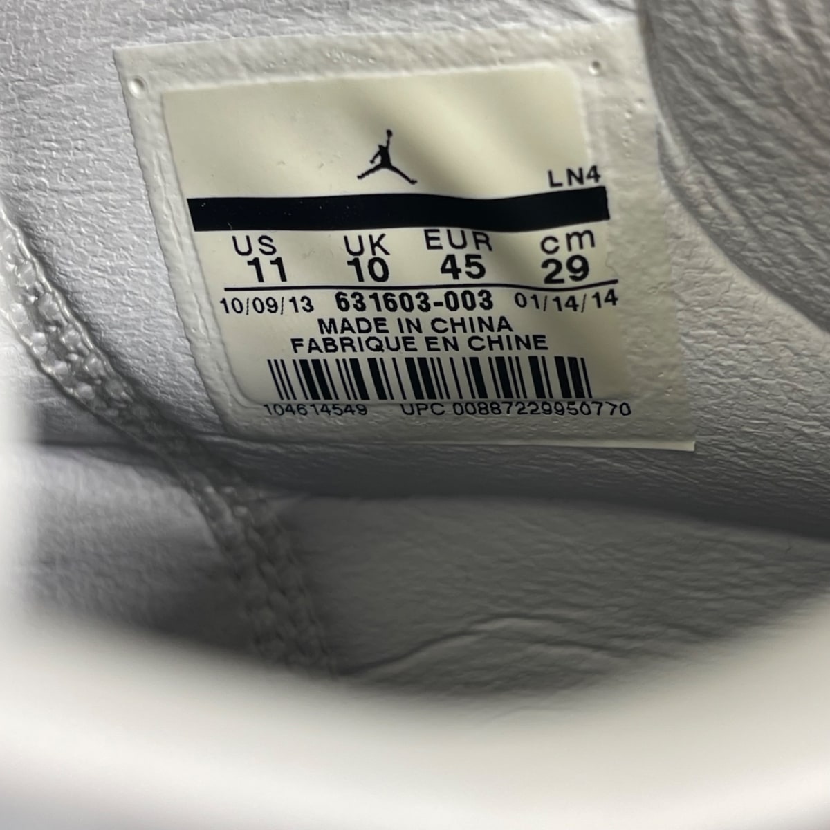 Jordan 3 Retro 5Lab3 Silver 11 (Moderately Worn Pre-Owned)JordanReflect Silver/Reflect Silver-Black-White - Image 7