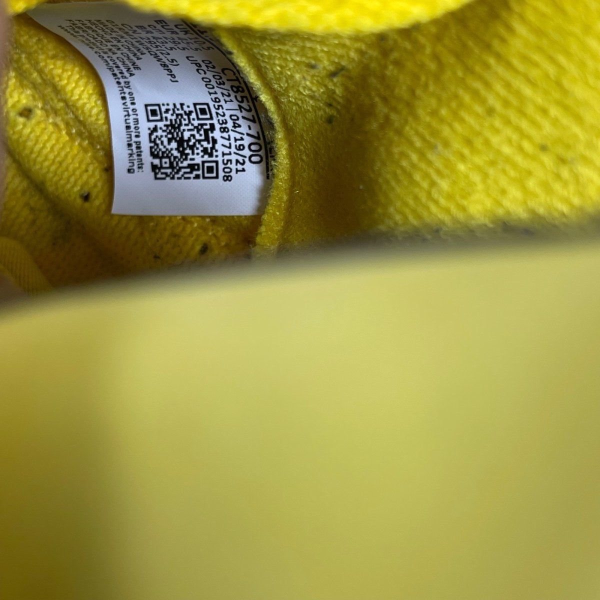 Jordan 4 Retro Lightning (2021) 11.5 (Moderately Worn Pre-Owned)JordanTour Yellow/White-Dark Blue Grey - Image 6