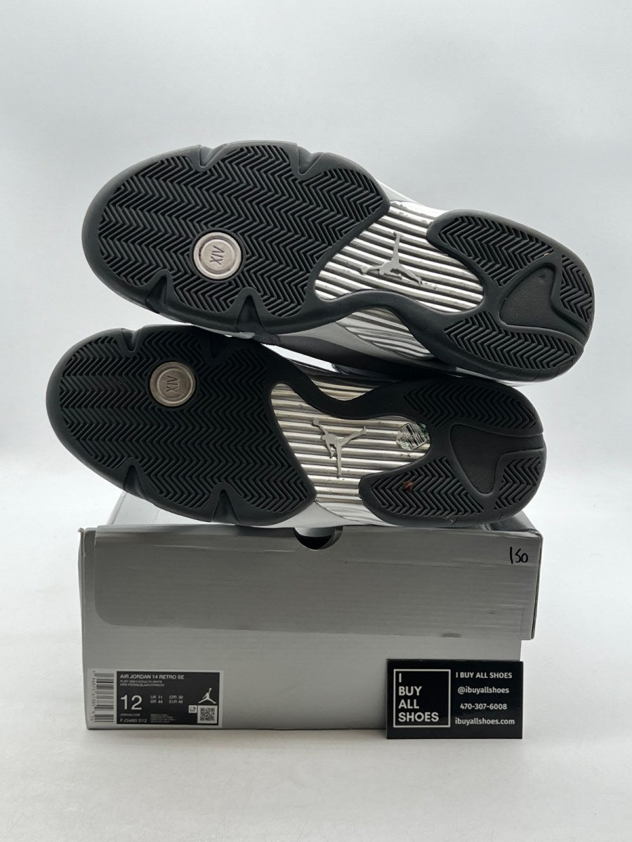 Jordan 14 Retro Flint Grey 12 (Lightly Worn Pre-Owned) - Image 8