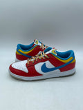 Nike Dunk Low QS LeBron James Fruity Pebbles 11.5 (Moderately Worn Pre-Owned)NikeHabanero Red/Laser Blue/White - Image 1