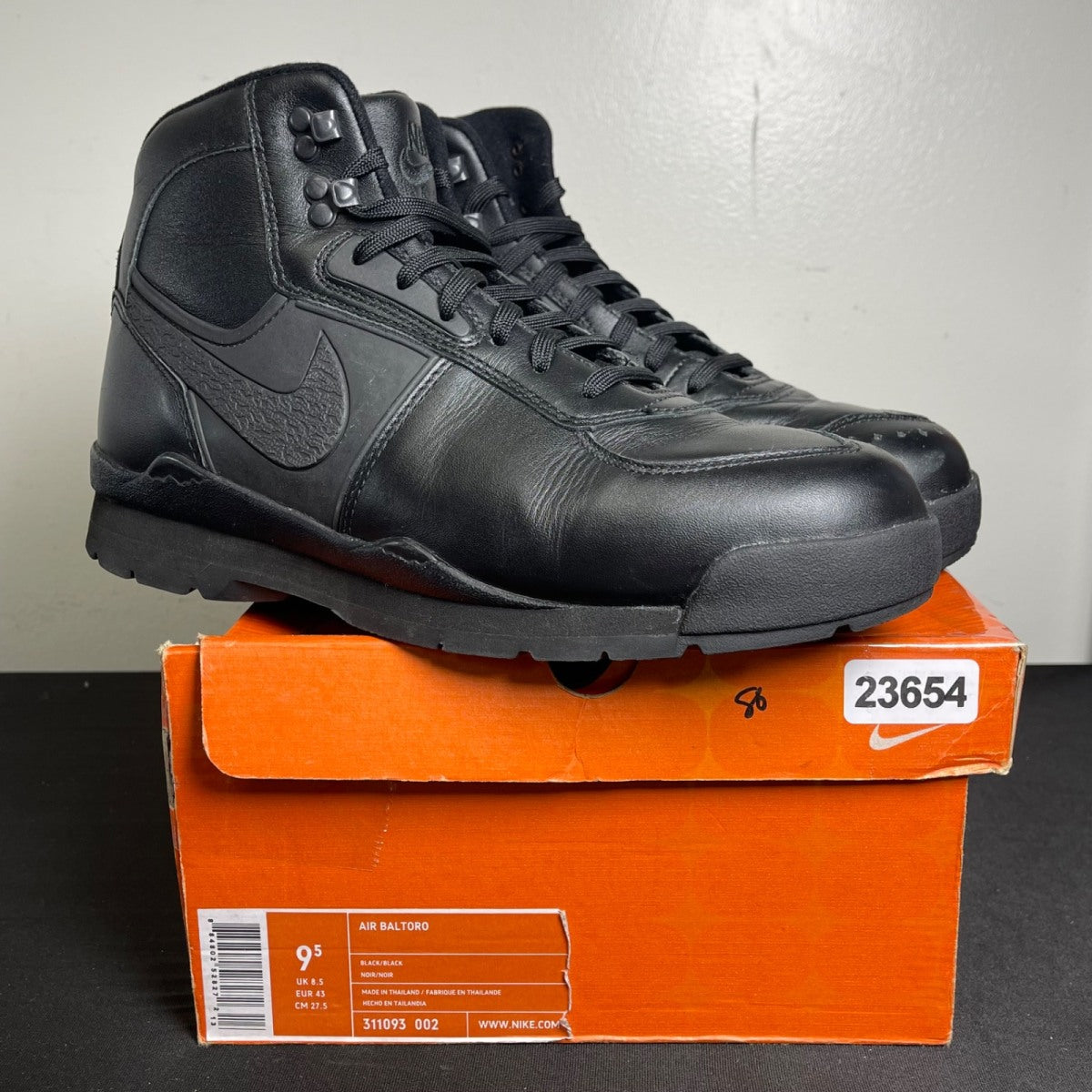 Nike Air Baltoro 'Triple Black' (Size 9.5) - Image 1