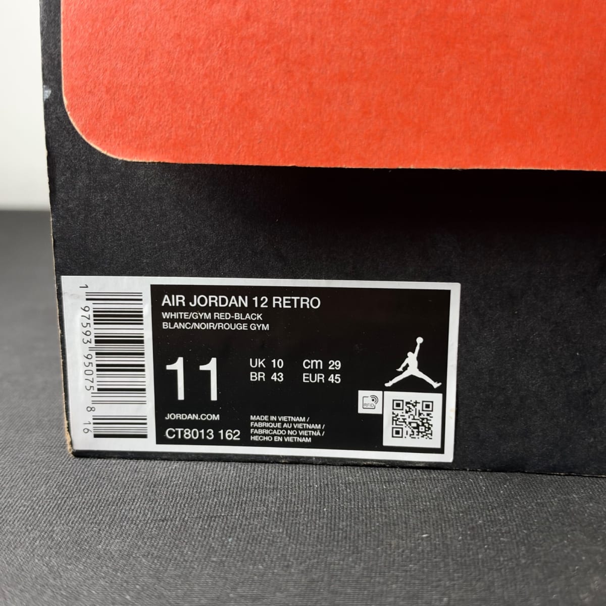 Jordan 12 Retro Taxi Flip (Size 11) - aux