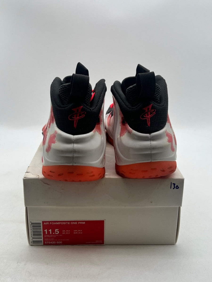 Nike Air Foamposite One Thermal Map 11.5 (Lightly Worn Pre-Owned)NikeAtomic Red/Atomic Red - Image 3