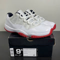 Jordan 11 Retro Low White Red (2012) 9.5 (Moderately Worn Pre-Owned)JordanWhite/Varsity Red-Black - Image 1