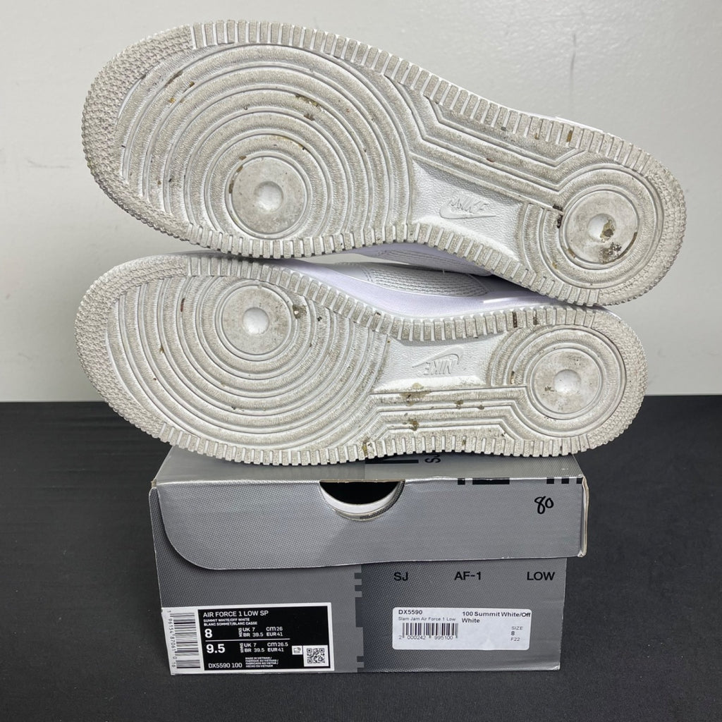 Nike Air Force 1 Low SP Slam Jam White 8 (Moderately Worn Pre-Owned)NikeSummit White/Off White - Image 5