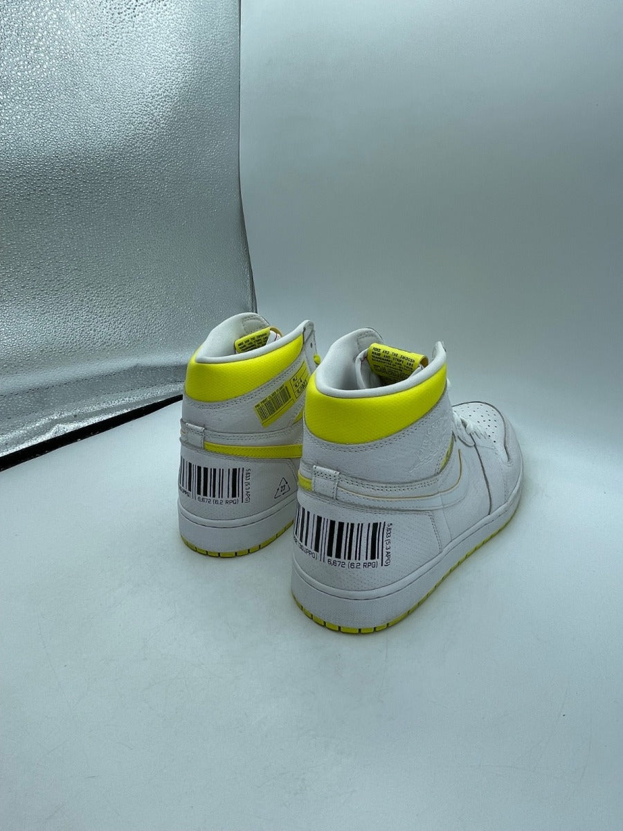 Jordan 1 Retro High First Class Flight 12 (Moderately Worn Pre-Owned)JordanWhite/Dynamic Yellow-Black - Image 5