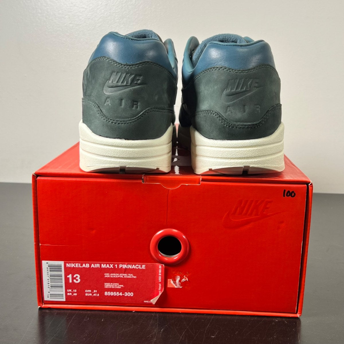 Nike Air Max 1 Pinnacle Iced Jade 13 (Lightly Worn Pre-Owned)NikeIced Jade/Cargo Khaki-Sail - Image 5