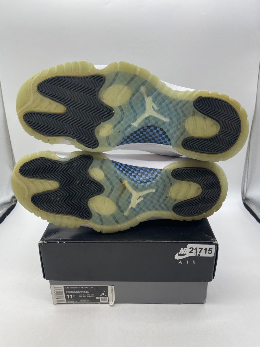 Jordan 11 Retro Low Legend Blue 11.5 (Moderately Worn Pre-Owned)JordanWhite/White-Black-Legend Blue - Image 7