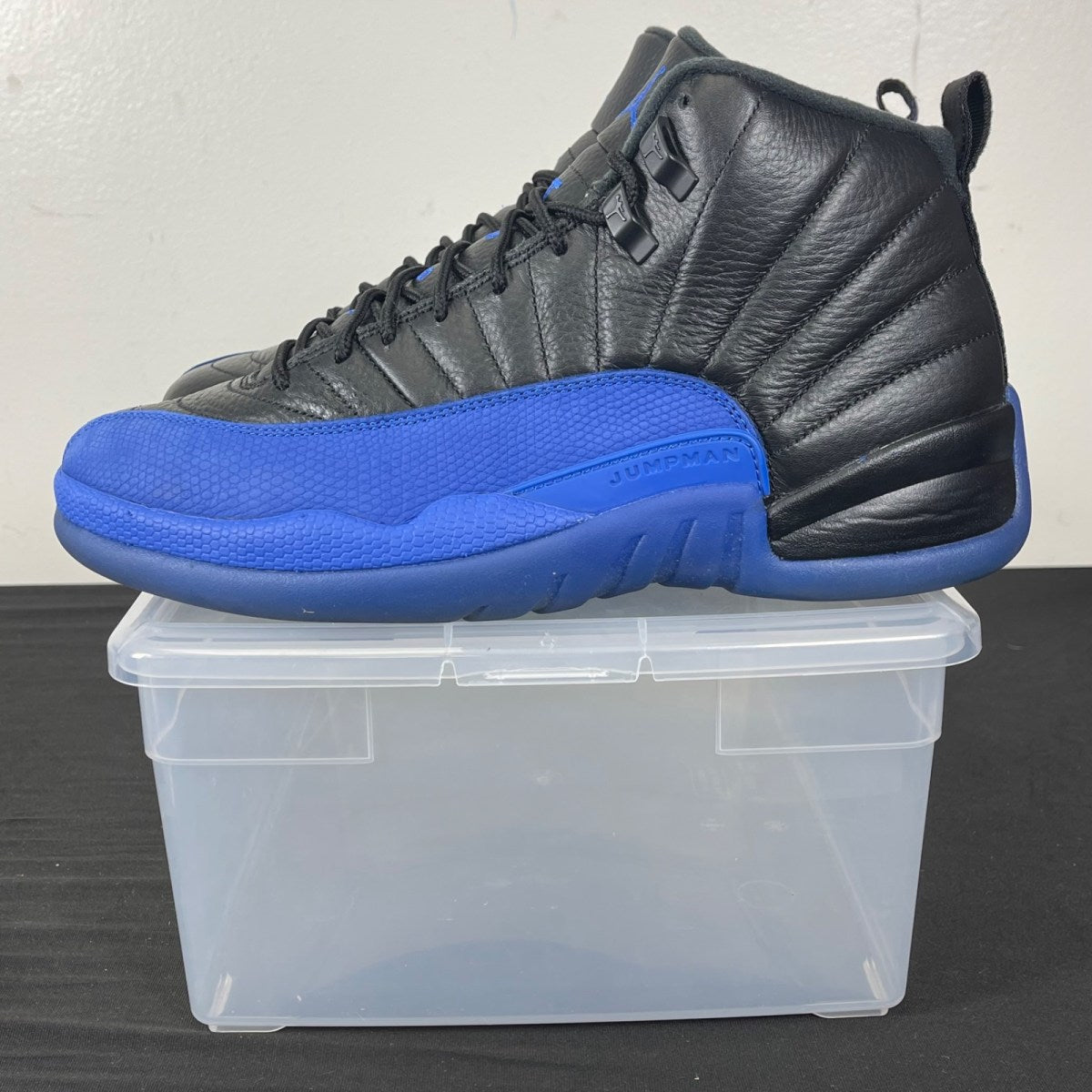 Jordan 12 Retro Black Game Royal (Size 9.5) - Image 3