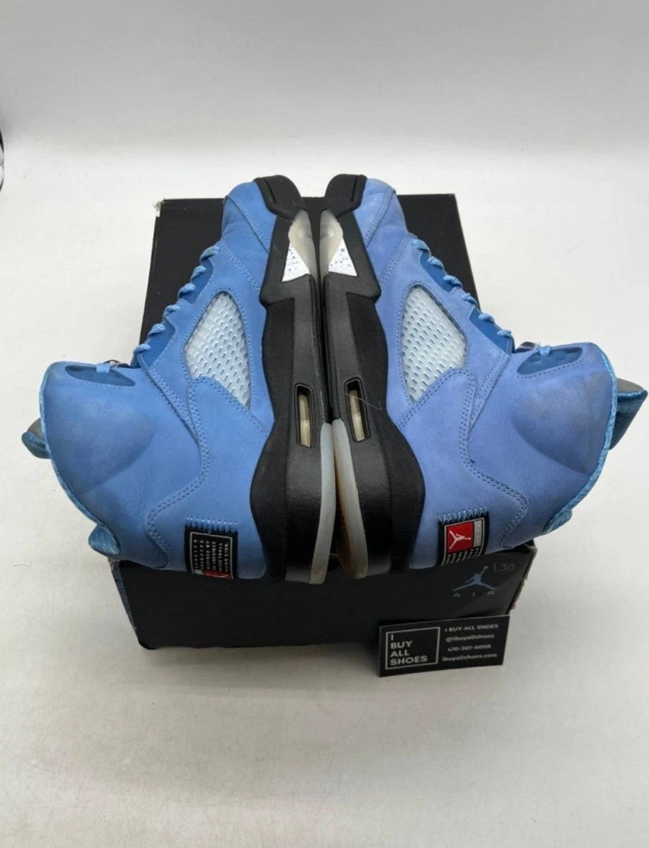 Jordan 5 Retro UNC University Blue 10 (Moderately Worn Pre-Owned)JordanUniversity Blue/Black/White - Image 8