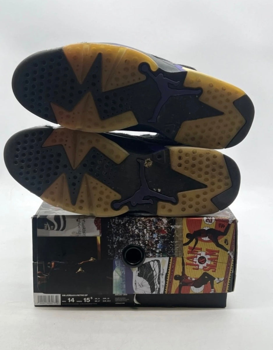 Jordan 6 Retro Social Status 14 (Lightly Worn Pre-Owned)JordanBlack/Dark Concord - Image 7