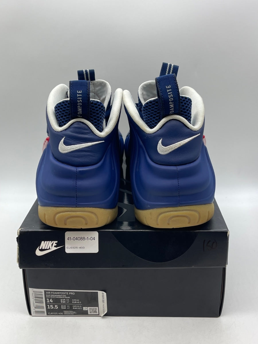 Nike Air Foamposite Pro Blue Void University Red 14 (Moderately Worn Pre-Owned) - Image 3