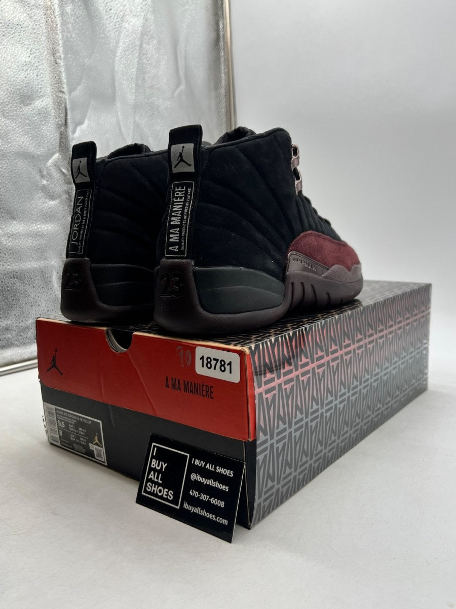 Jordan 12 Retro SP A Ma Maniére Black (Women's) 9.5W (Lightly Worn Pre-Owned) - Image 5