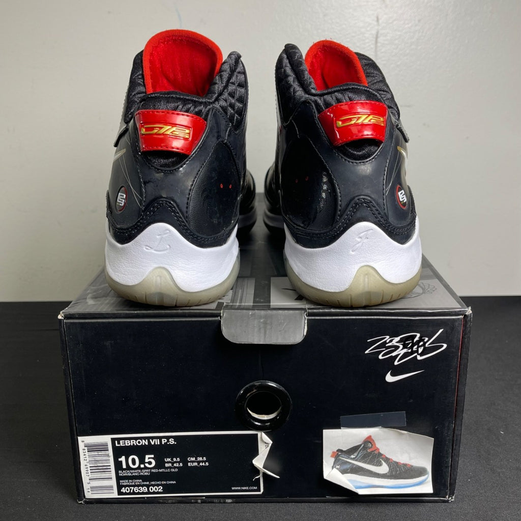 Nike LeBron 7 PS P.S. Bred (Size 10.5) - aux