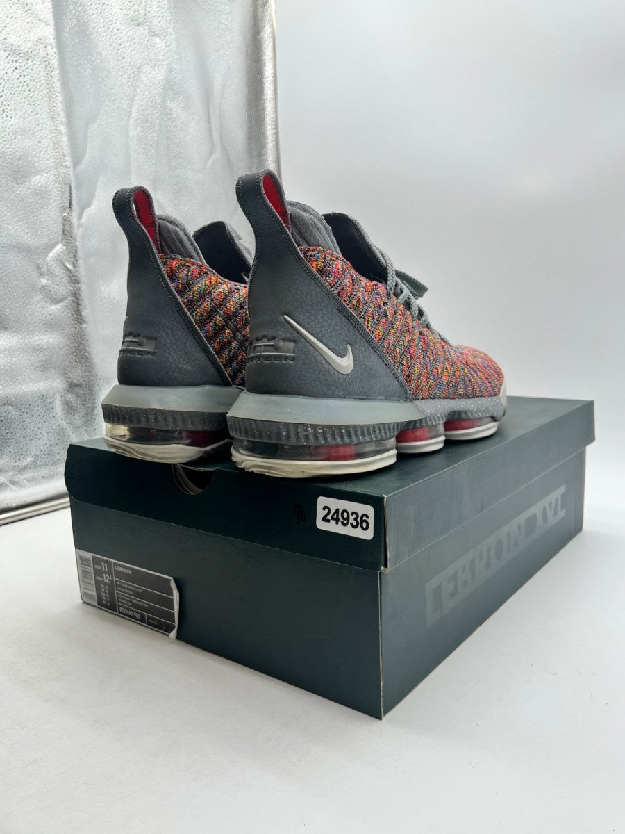Nike LeBron 16 Multi-Color 11 (Lightly Worn Pre-Owned)NikeMulti-Color/Metallic Silver-Cool Grey - Image 5