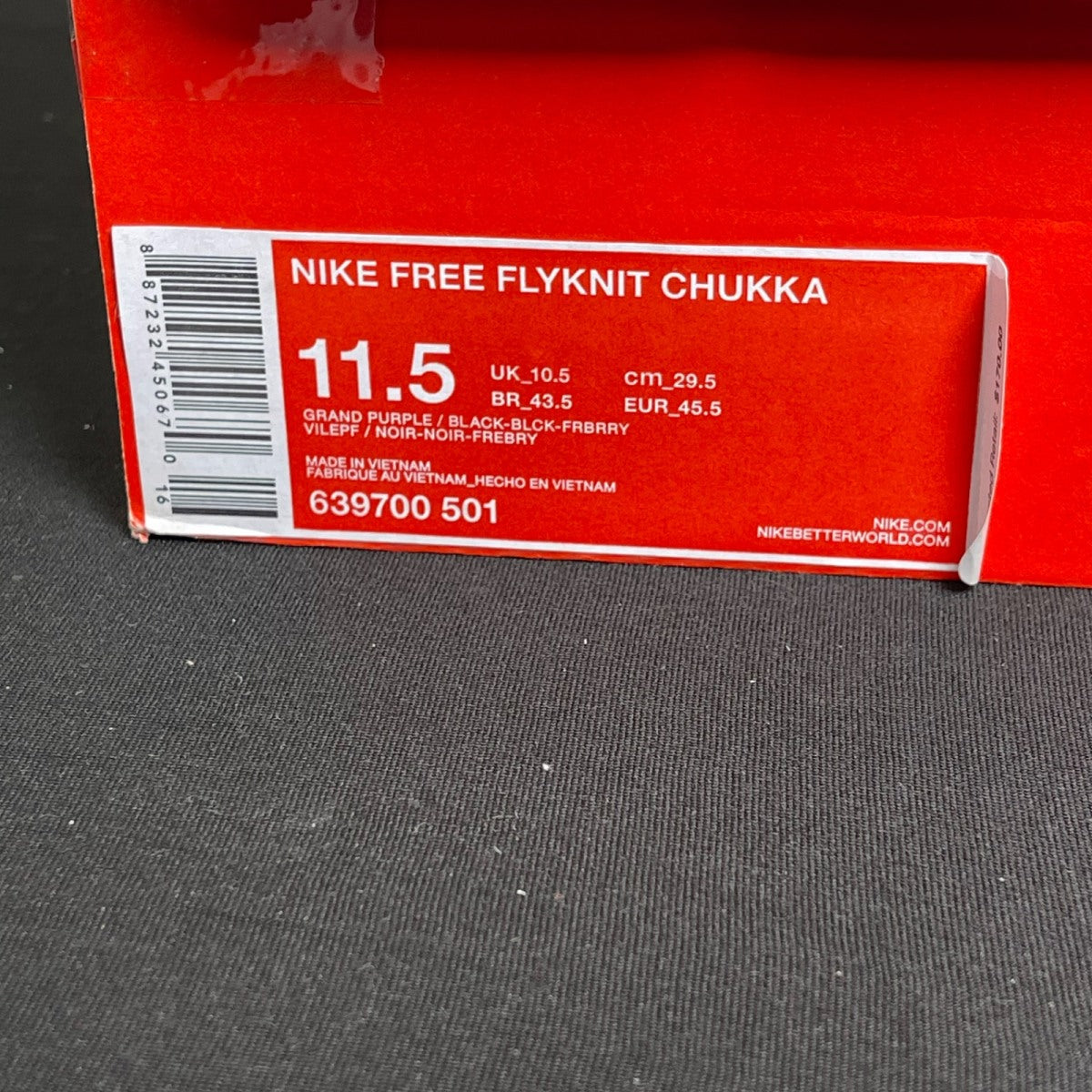 Nike Flyknit Chukka Grand Purple (Size 11.5) - Image 7