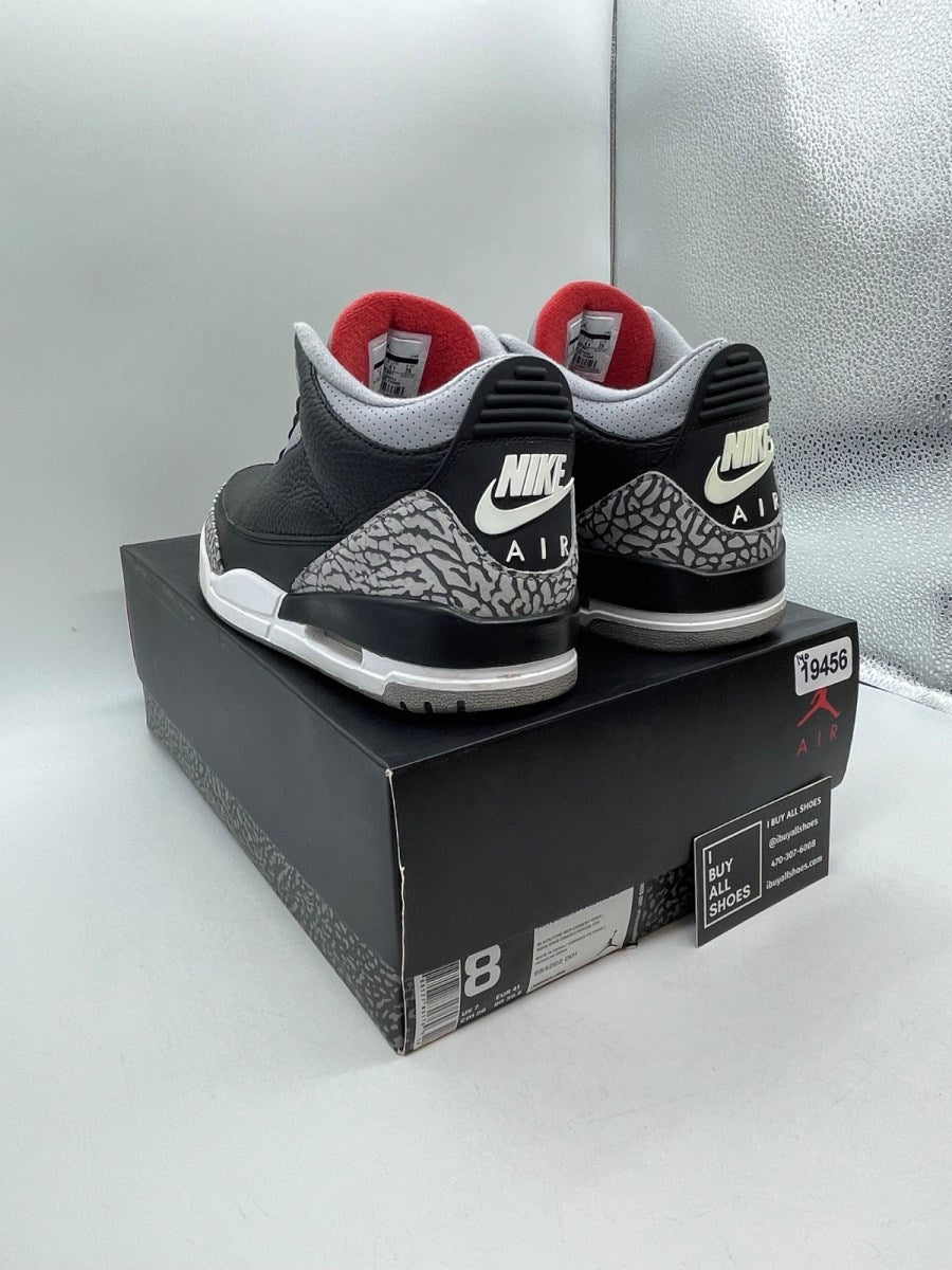 Jordan 3 Retro Black Cement (2018) 8 (Moderately Worn Pre-Owned) - Image 4