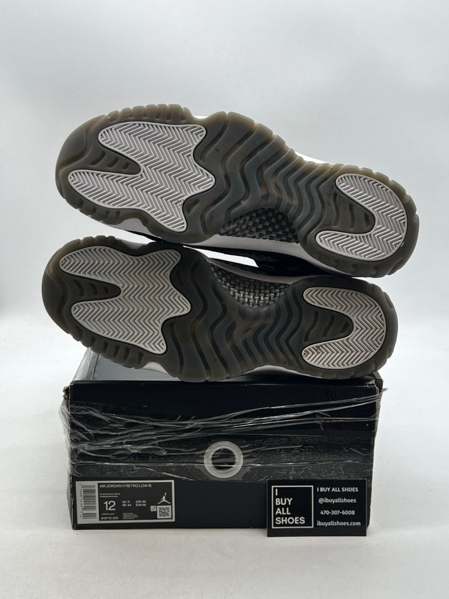 Jordan 11 Retro Low IE Craft Black White 12 (Moderately Worn Pre-Owned) - Image 8