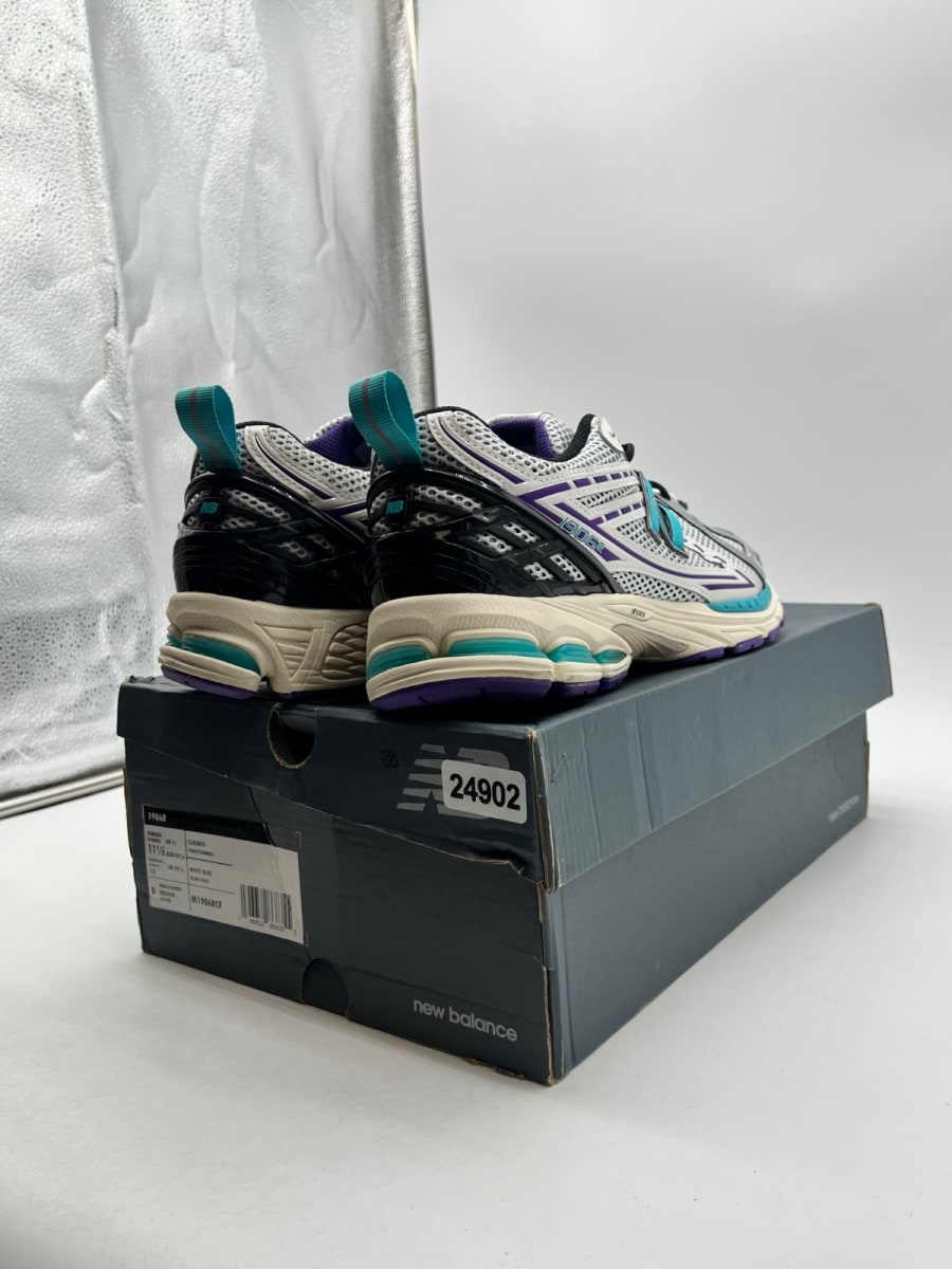 New Balance 1906R Charlotte Hornets 11.5 (Lightly Worn Pre-Owned)New BalanceOff-White/Aqua/Purple/Black - Image 5