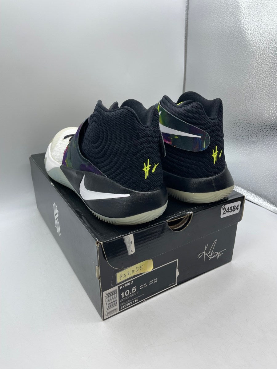 Nike Kyrie 2 Parade 10.5 (Moderately Worn Pre-Owned)NikeWhite/Black-Volt - Image 4