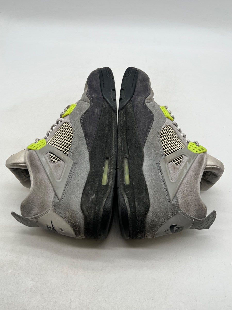Jordan 4 Retro SE 95 Neon 13 (Heavily Worn Pre-Owned)JordanCool Grey/Volt-Wolf Grey-Anthracite - Image 8
