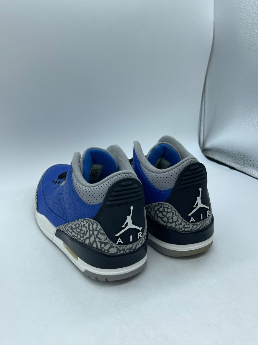 Jordan 3 Retro Varsity Royal Cement 8 (Moderately Worn Pre-Owned) - Image 4