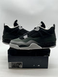 Jordan 4 Retro Fear (2024) 10.5 (Lightly Worn Pre-Owned)JordanBlack/White/Anthracite/Black/Pure Platinum - Image 1