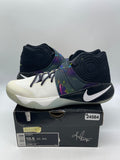 Nike Kyrie 2 Parade 10.5 (Moderately Worn Pre-Owned)NikeWhite/Black-Volt - Image 1