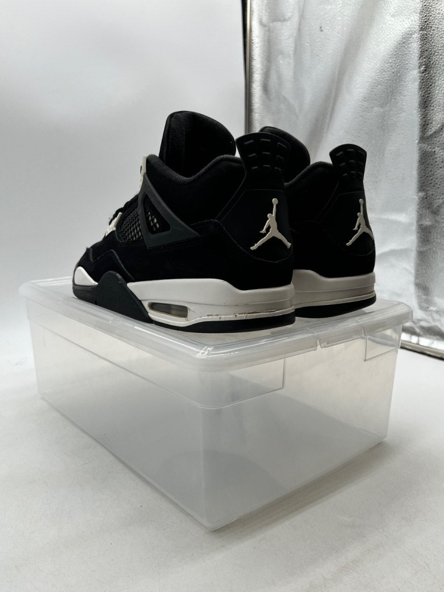 Jordan 4 Retro White Thunder 10 (Moderately Worn Pre-Owned)JordanBlack/White/Black - Image 4