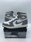 Jordan 1 Retro High OG Washed Black 9 (Moderately Worn Pre-Owned)JordanBlack/Fire Red/Light Smoke Grey/Sail - Image 1