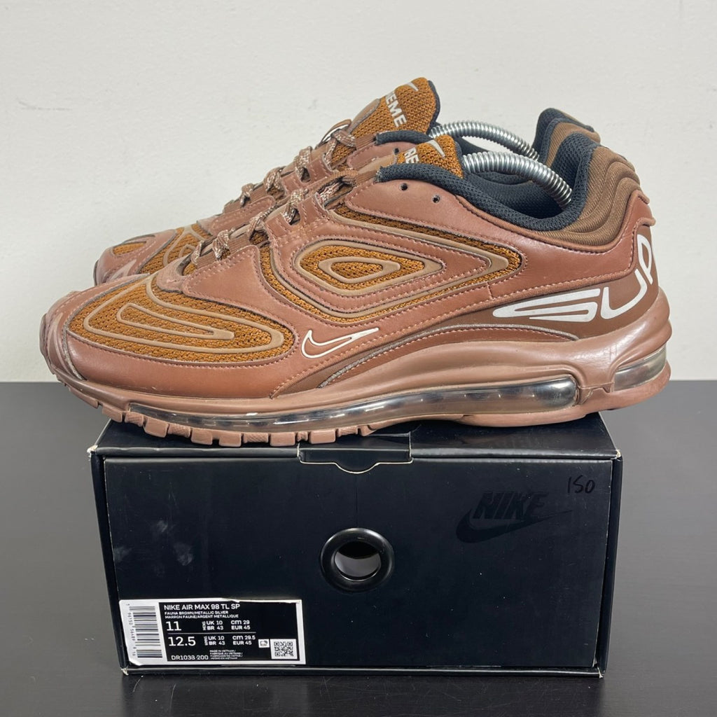 Nike Air Max 98 TL Supreme Brown 11 (Moderately Worn Pre-Owned)NikeBrown/Brown - Image 3